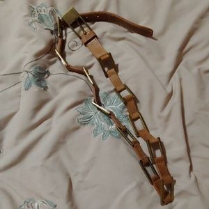 Women's leather belt